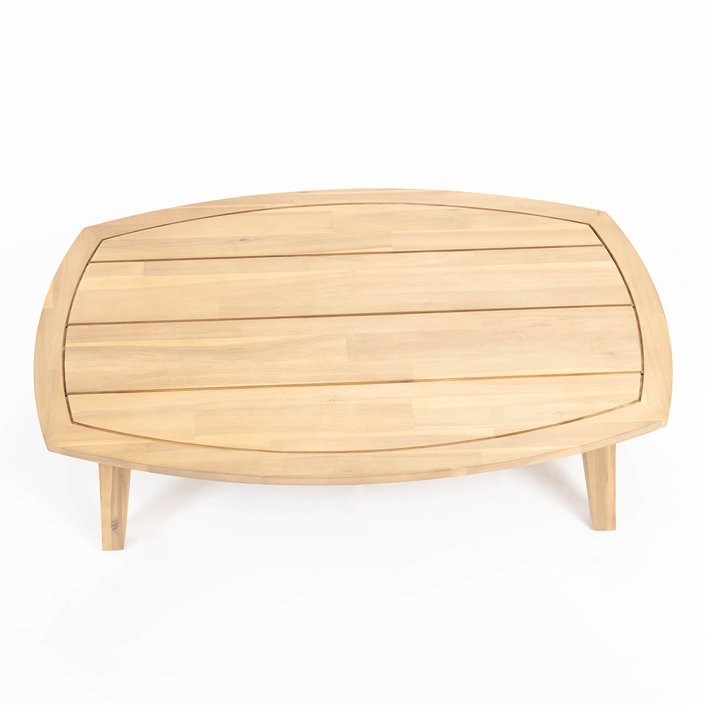 Codeine 5-Seater Timber Outdoor Lounge Set with Wooden Table