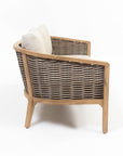 Codeine 5-Seater Timber Outdoor Lounge Set with Wooden Table