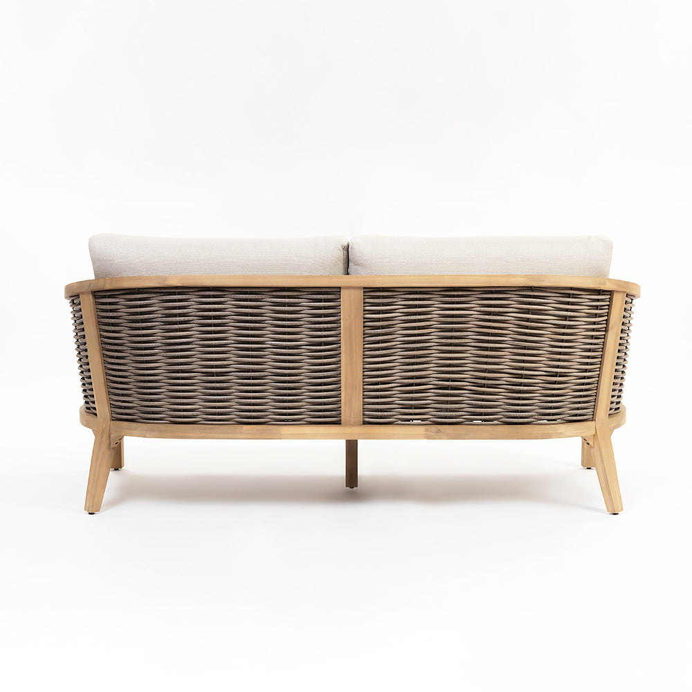 Codeine 5-Seater Timber Outdoor Lounge Set with Wooden Table