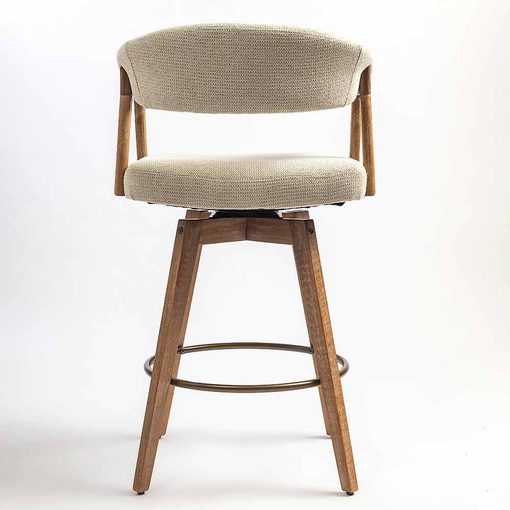 Abnor Wooden Swivel Bar Chair