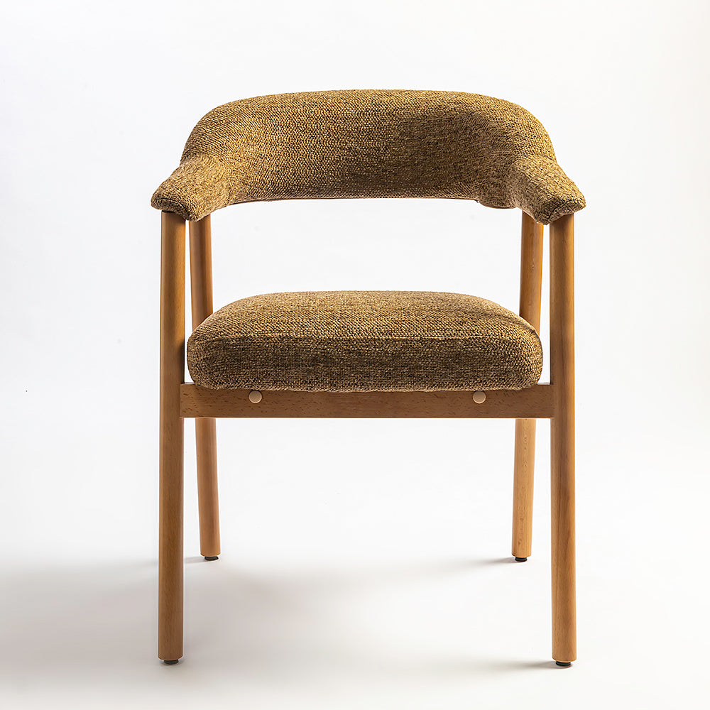 Mustard Beech Wood Dining Chair