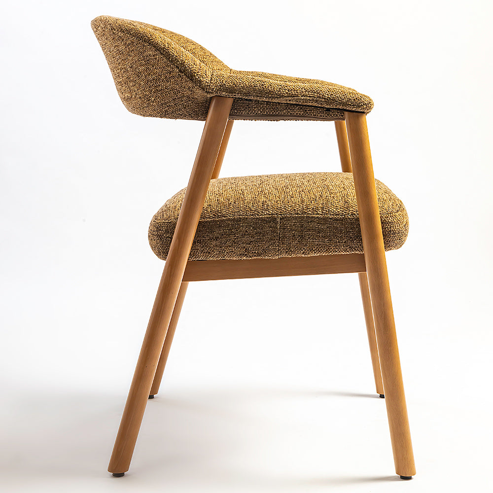 Mustard Beech Wood Dining Chair