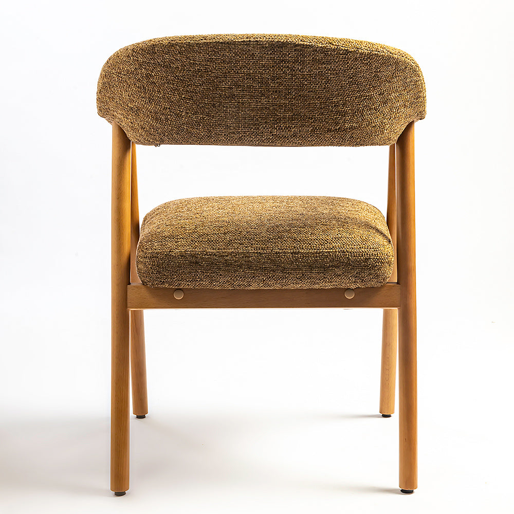 Mustard Beech Wood Dining Chair