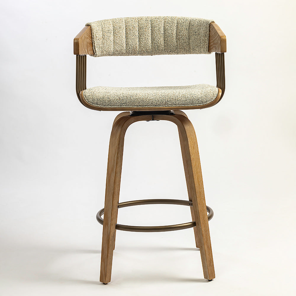 Doja Wooden Swivel Counter Chair