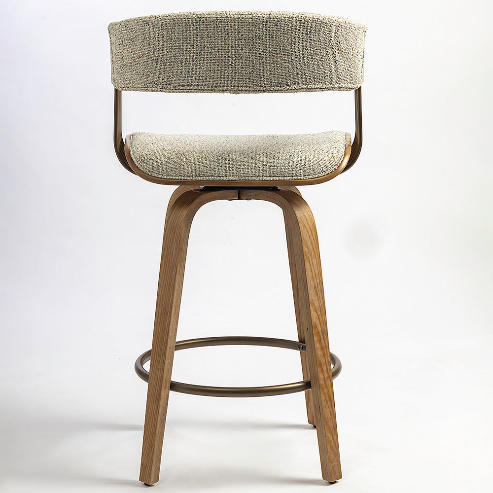 Doja Wooden Swivel Counter Chair