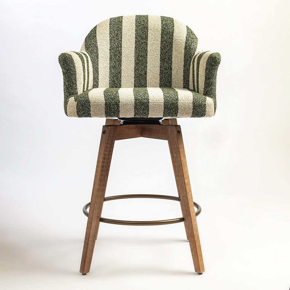 Perri Wooden Swivel Counter Chair