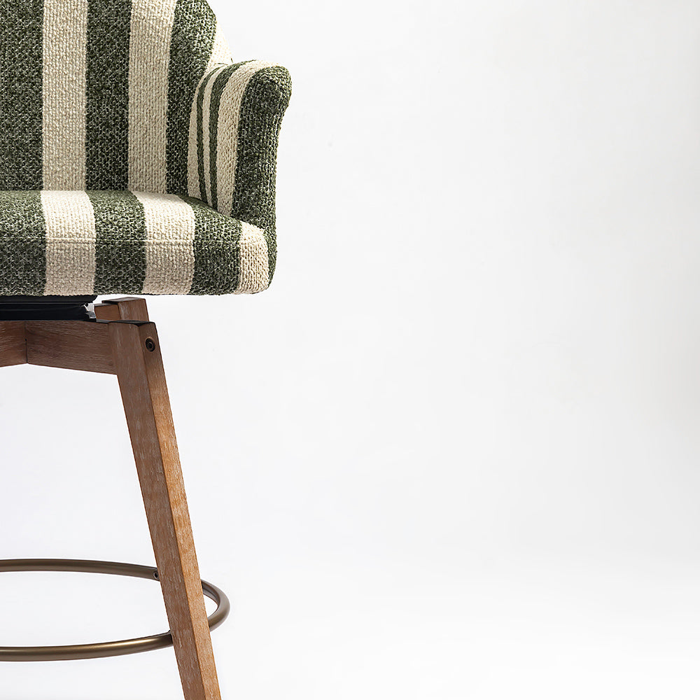 Perri Wooden Swivel Counter Chair