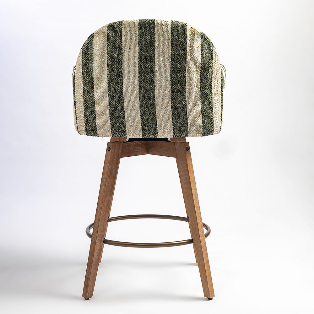 Perri Wooden Swivel Counter Chair