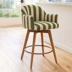 Perri Wooden Swivel Counter Chair