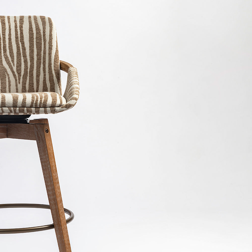 Suki Wooden Swivel Counter Chair