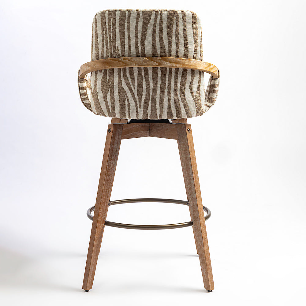 Suki Wooden Swivel Counter Chair