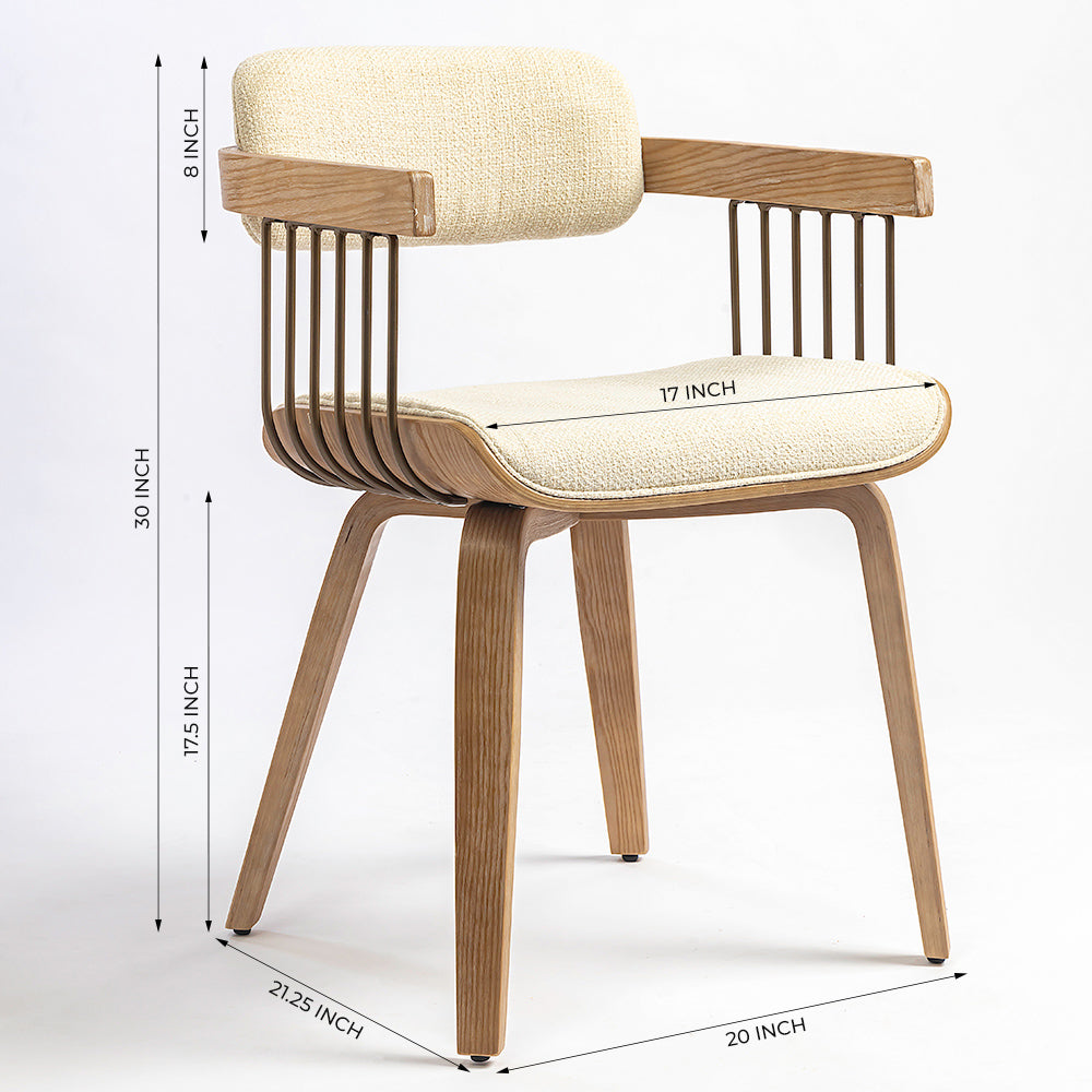 Blonde Wooden Dining Chair