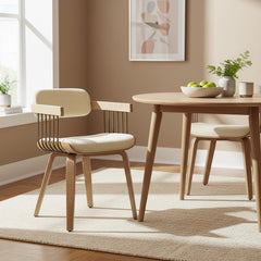 Blonde Wooden Dining Chair