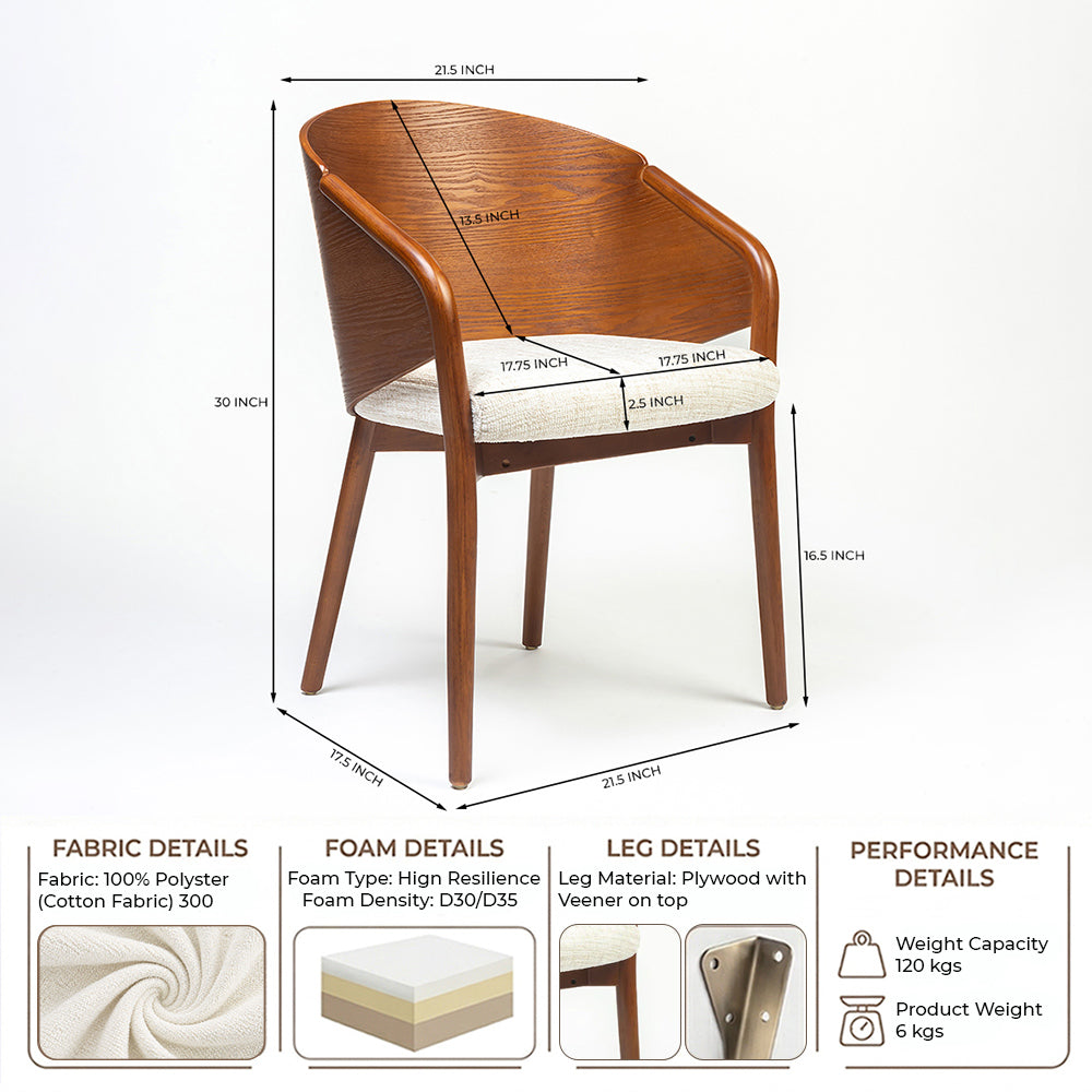 Pusha Wooden Dining Chair