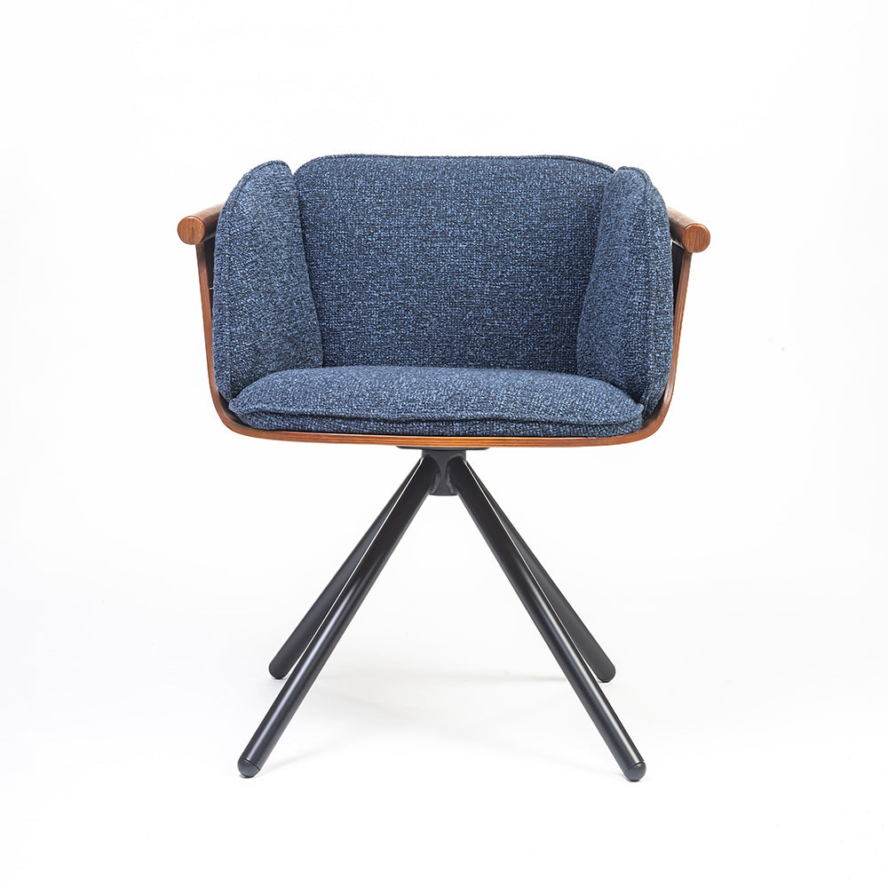 Toliver Plywood Dining Chair with metal