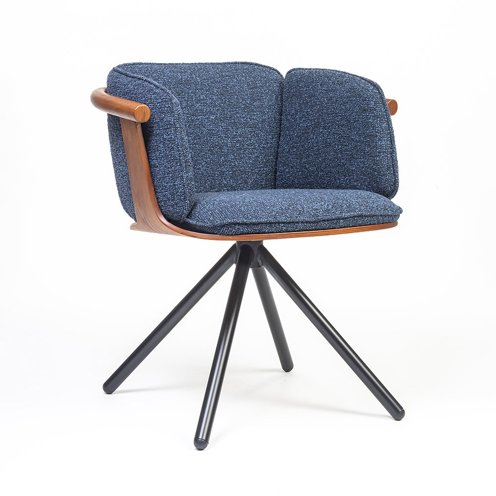 Toliver Plywood Dining Chair with metal