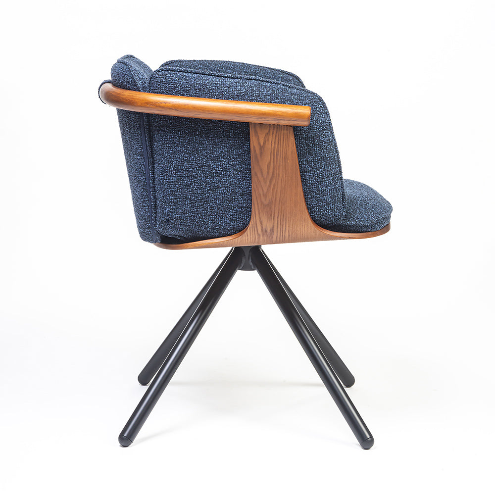 Toliver Plywood Dining Chair with metal