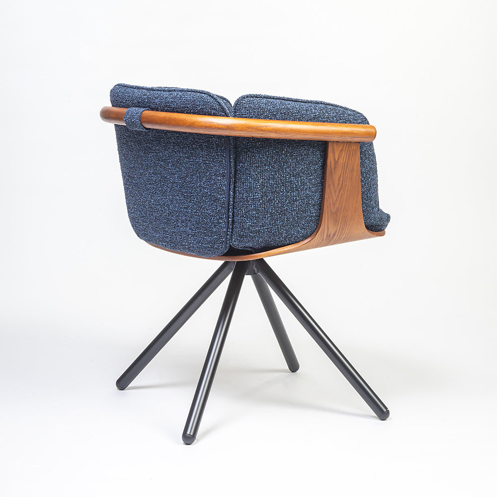 Toliver Plywood Dining Chair with metal