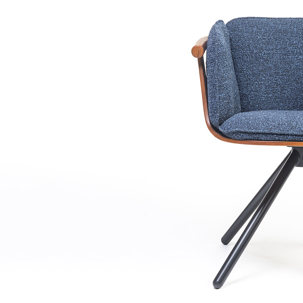 Toliver Plywood Dining Chair with metal