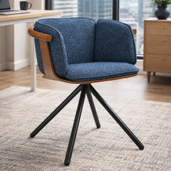 Toliver Plywood Dining Chair with metal
