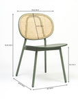 Mantis Pywood Semi Outdoor Dining Chair with Metal