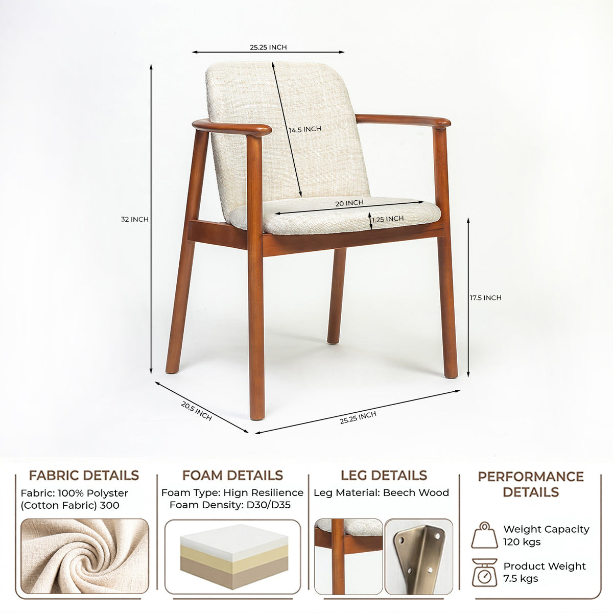 Monke Beech Dining Chair