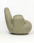 Liana Wooden Swivel Lounge chair - Sage Green