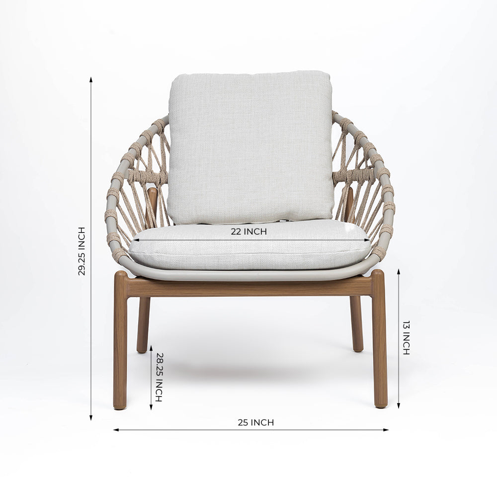 BreezeLine Outdoor 4 Seater Sofa Set