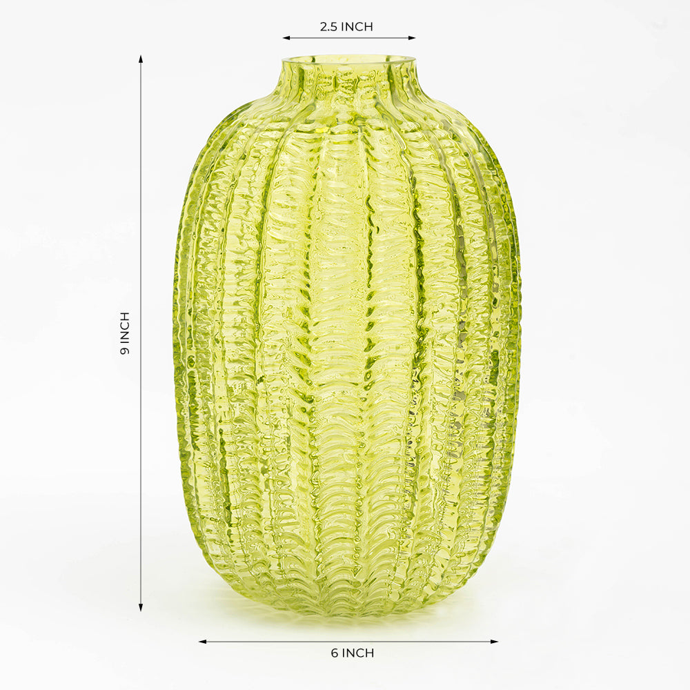 Evergreen Glass Vase