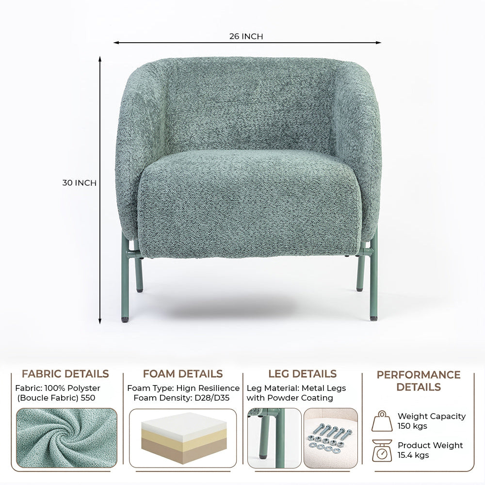 Sunbeam Lounge Chair - Green