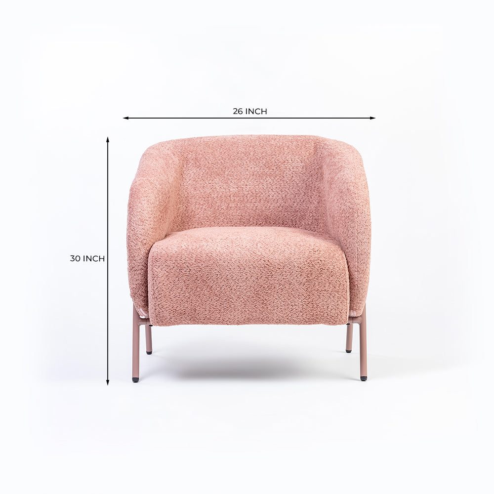 Sunbeam Lounge Chair - Rose Brown