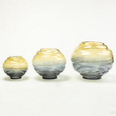Dynaris Edge Glass Vase Set of 3