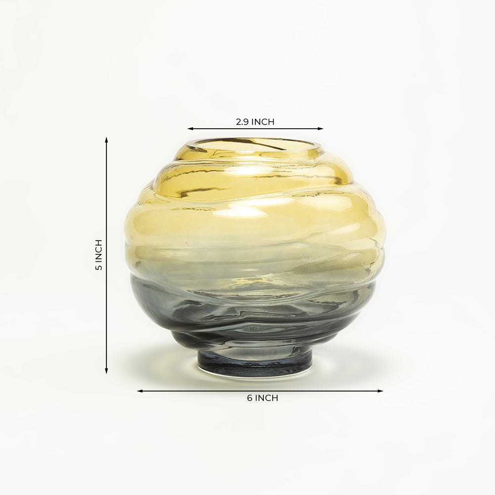 Dynaris Edge Glass Vase Set of 3 - Small
