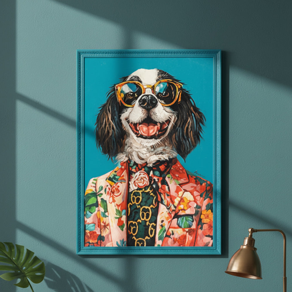 Midnight Paws Wall Painting