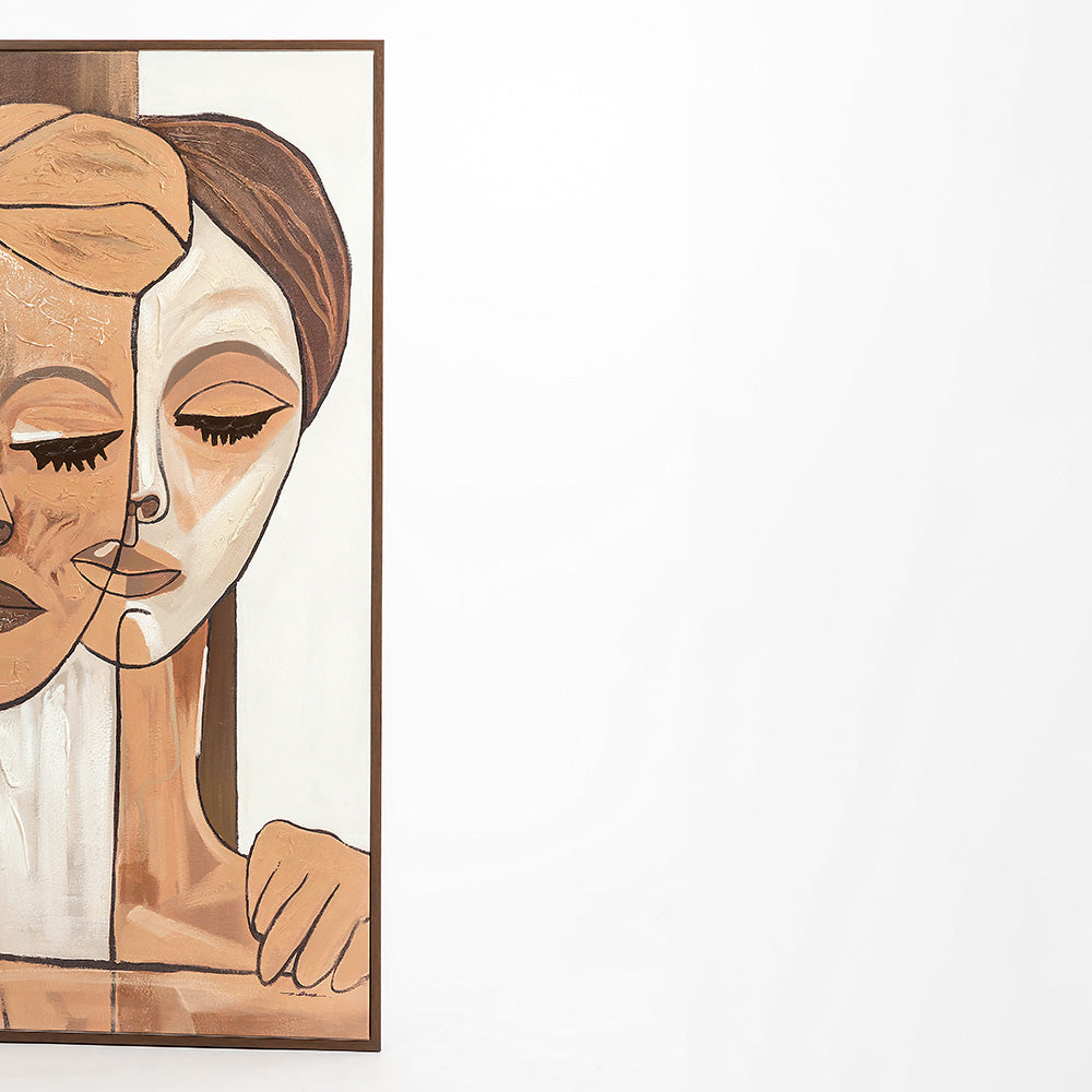 Two Faces, One beauty Wall Painting