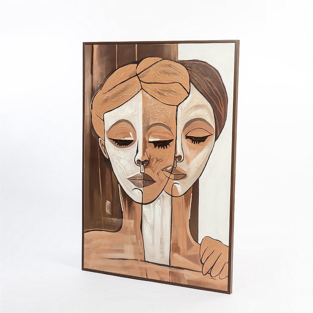 Two Faces, One beauty Wall Painting