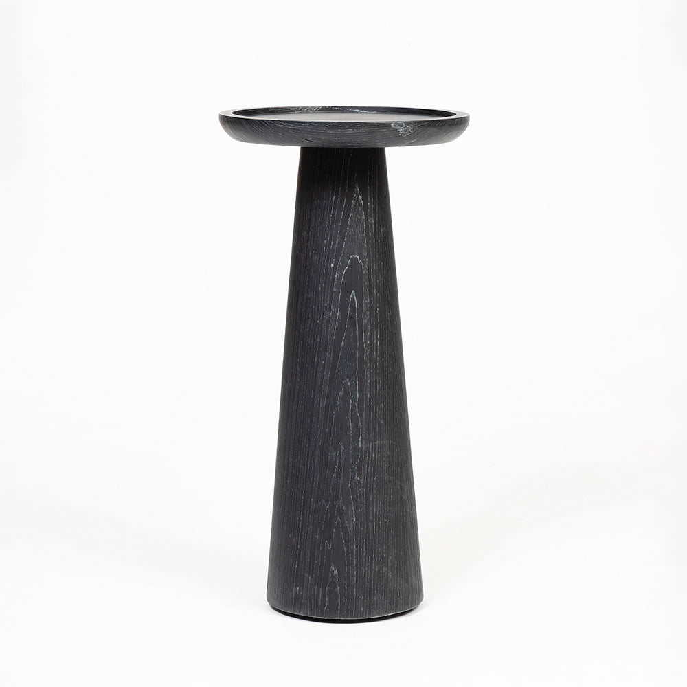 Arclume Black Round Pedestal Table - Large