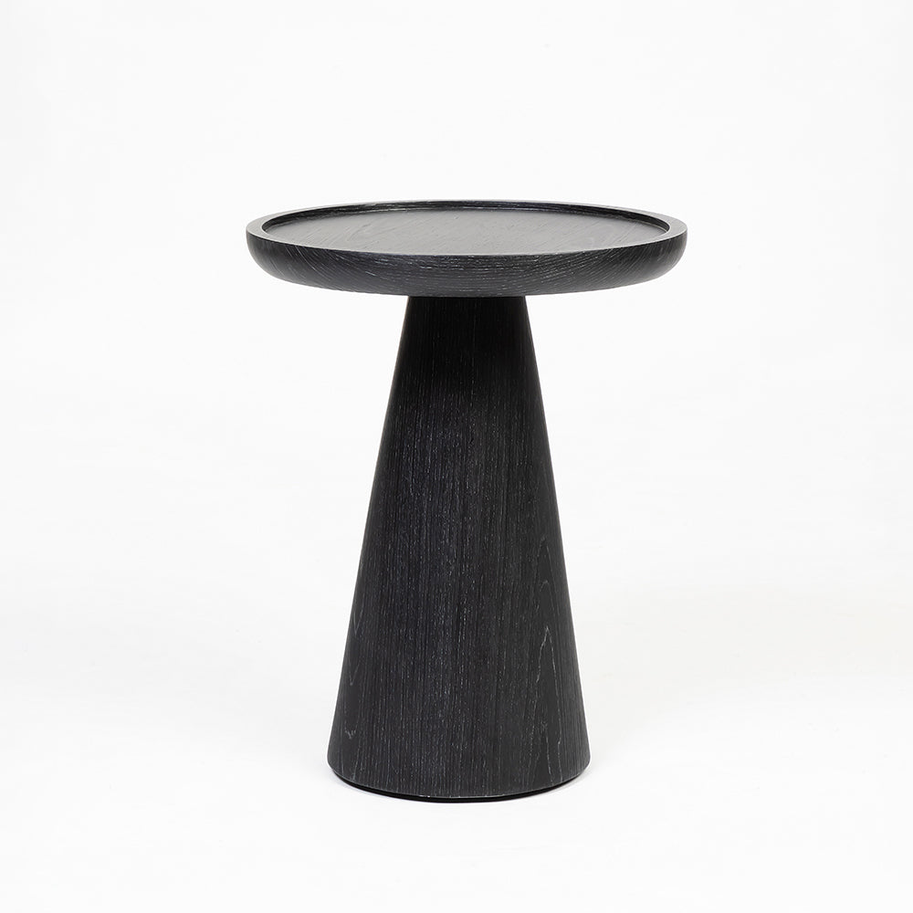 Arclume Black Round Pedestal Table - Small