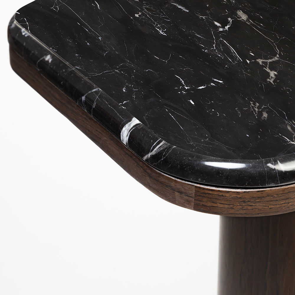 Jakob Cane Marble Top Console Table