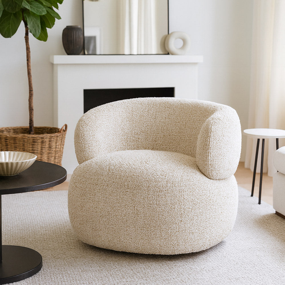 Velmora Erika Swivel Sofa - Beige