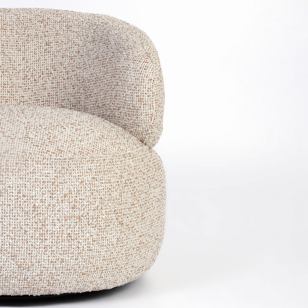 Velmora Erika Swivel Sofa - Beige