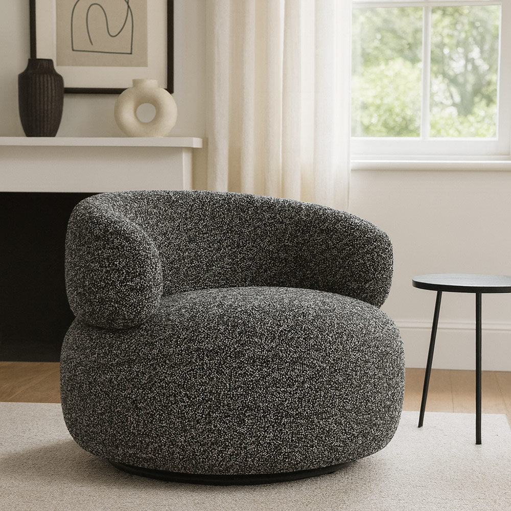 Velmora Erika Swivel Sofa - Black