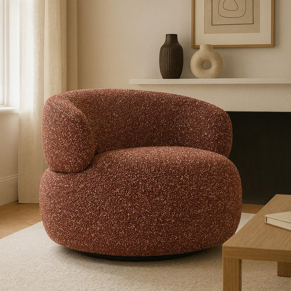 Velmora Erika Swivel Sofa - Red