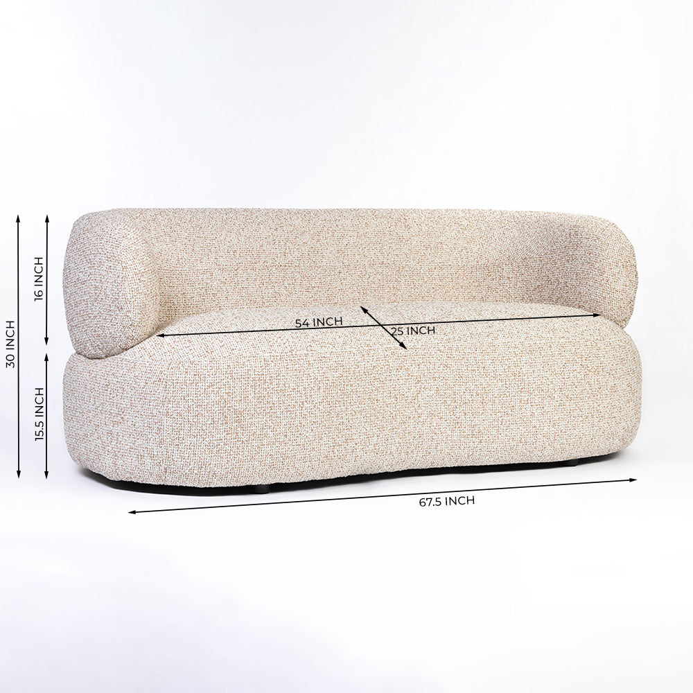 Aurelia Vibrant 2 Seater Sofa - Beige