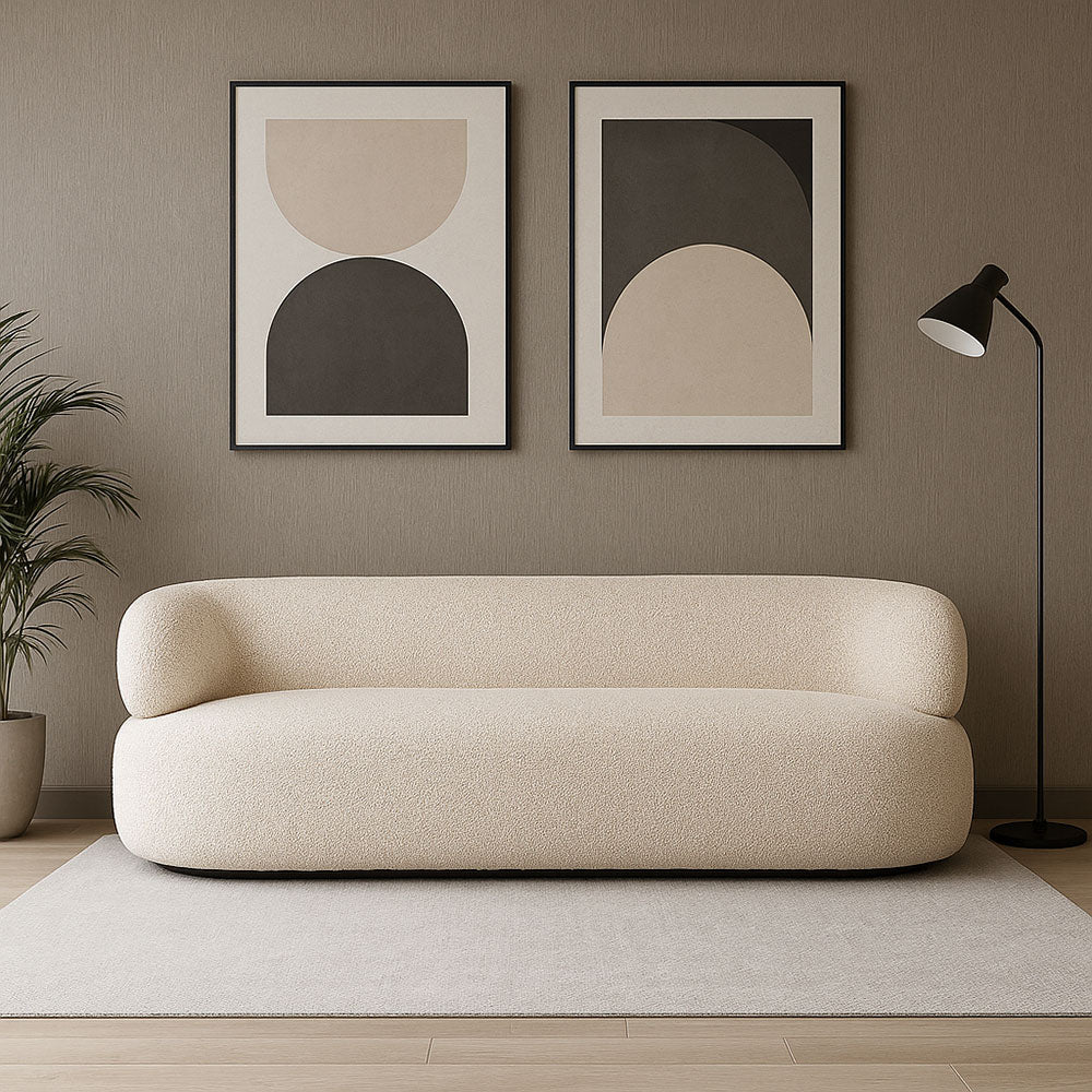 Calmire Arnies 3 Seater  Sofa - Beige