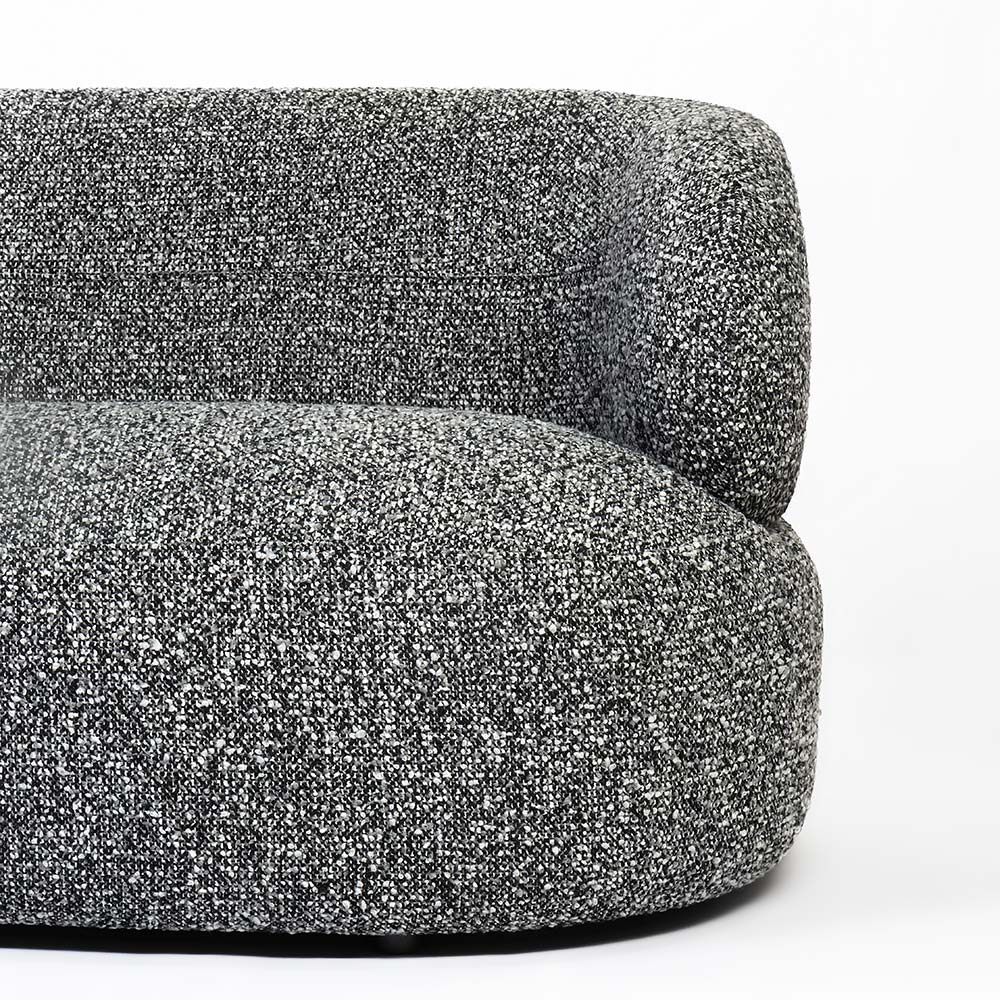 Calmire Arnies 3 Seater  Sofa - Black