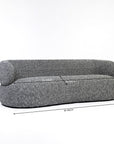 Calmire Arnies 3 Seater  Sofa - Black