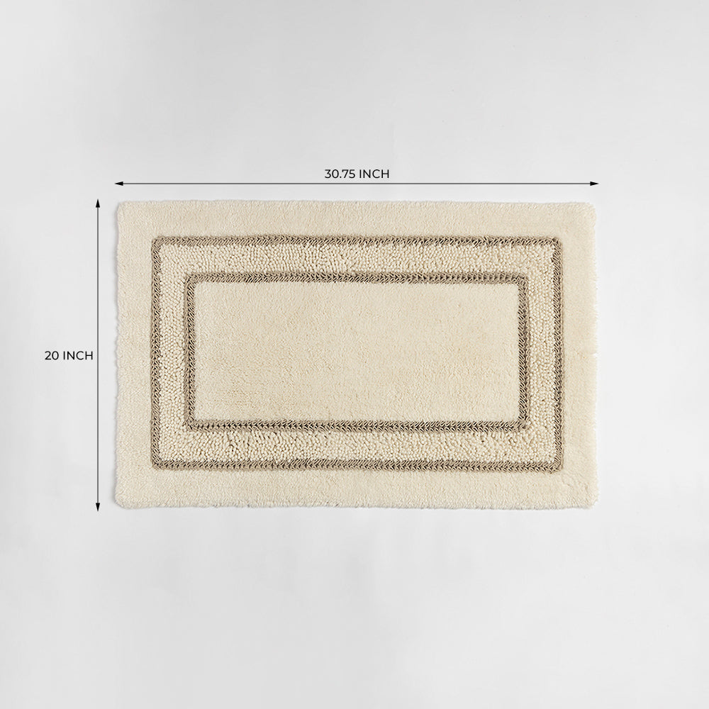 Elmoria Mica Bath Mat - Off-White