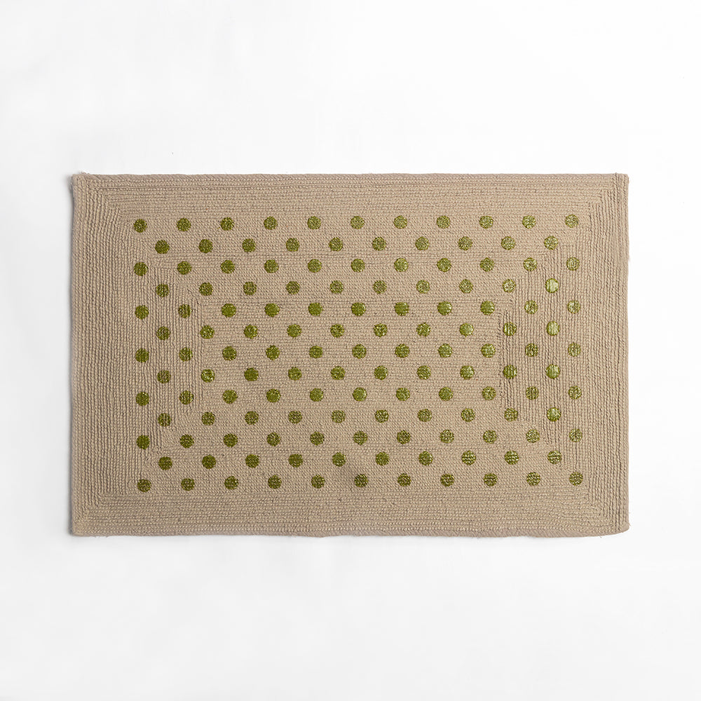 Rosavyn Bloom Bath Mat - Beige