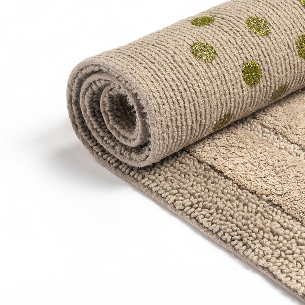 Rosavyn Bloom Bath Mat - Beige